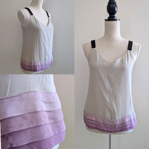 Banana Republic Silk Tiered Ombre Tank Top